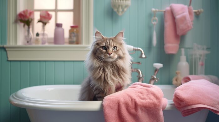 Поради для банних процедур для кішки без стресу 