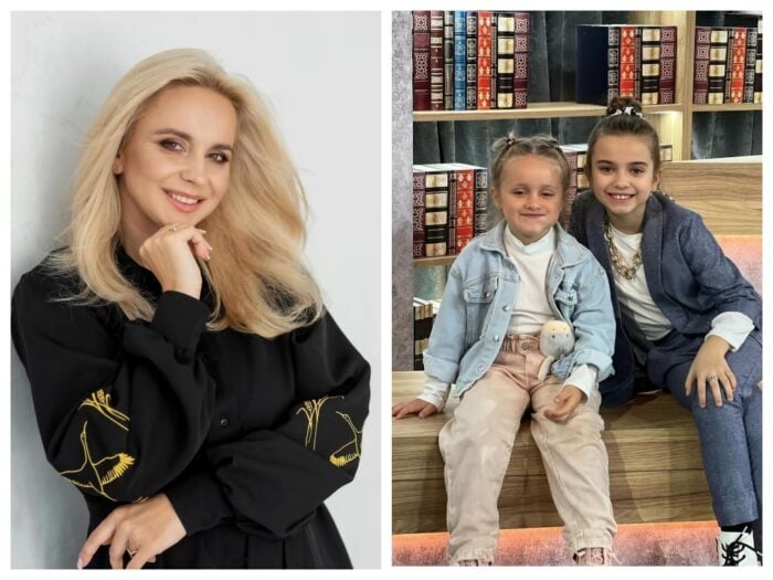 Телеведуча Лілія Ребрик та її доньки: Діана і Поліна