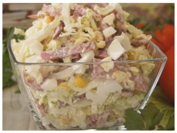 Салат з пекінської капусти і тунцю: покрокова схема приготування