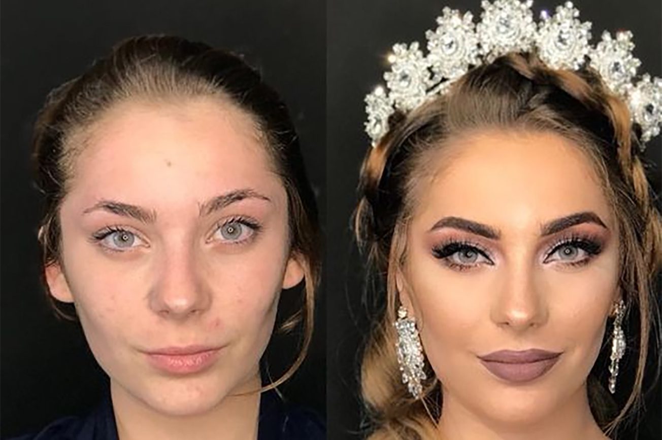 Вечерний макияж до и после. Я не секунды не жила под макияжем. Невесты до и после макияжа. Я не секунды не жила под макияжем. Необычный грим.