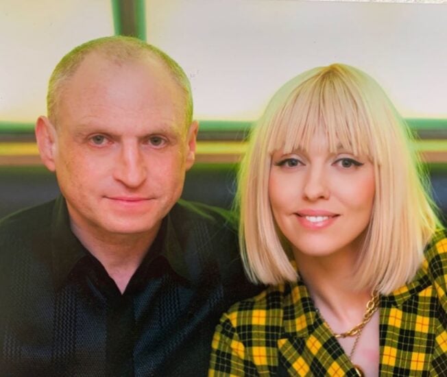 Оля Полякова з чоловіком Вадимом Буряковським