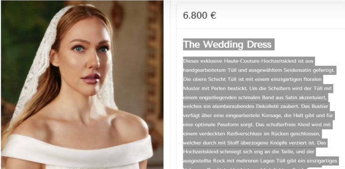 Мер'єм Узерлі одягла весільну сукню за 280 тисяч гривень