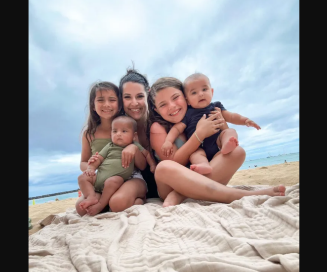 Американка Дженна Еррера зі своїми дітьми. Фото: SWNS