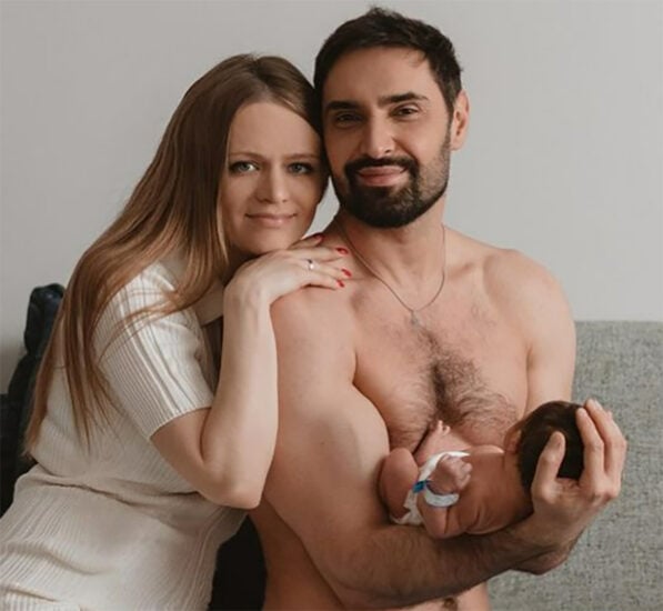 Віталій Козловський з дружиною та сином Оскаром