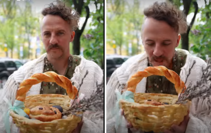 Євген Клопотенко показав їстівний кошик до Великодня