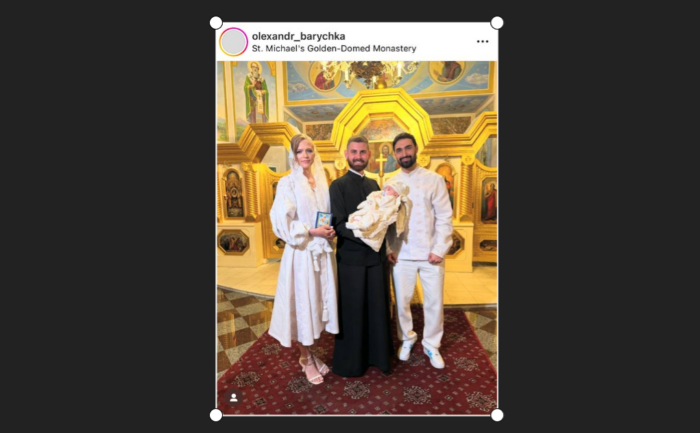 Віталій Козловський похрестив новонародженого сина Оскара